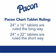 ® Chart Tablet by Pacon – 24"x32", Chart Paper, White, Model PAC74610