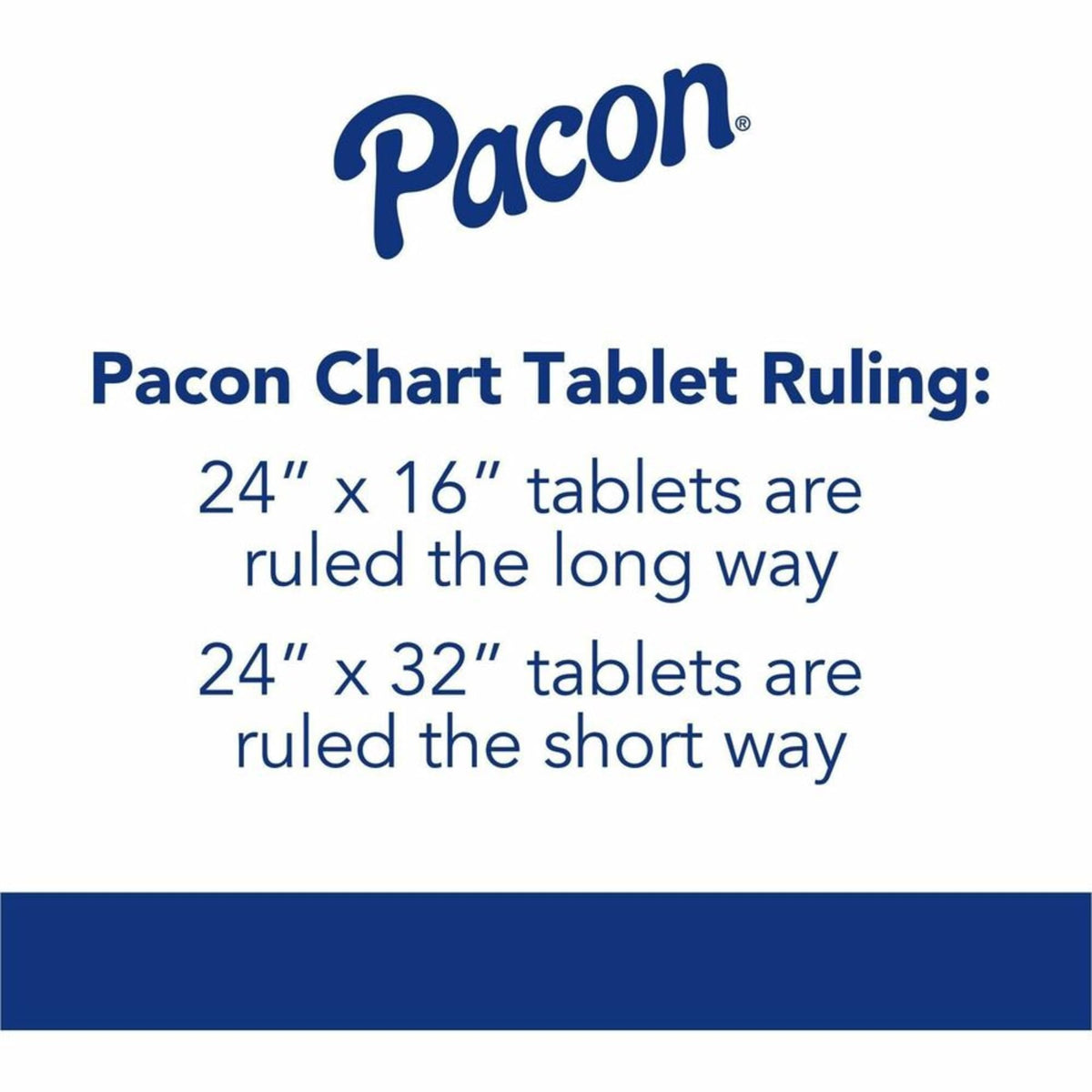 ® Chart Tablet by Pacon – 24"x32", Chart Paper, White, Model PAC74610
