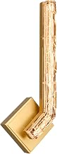 CWI Lighting Contour Integrated LED 19in Brass Wall Light with Handcrafted Glass for Living Room, Bedroom, Hallways & Corridors