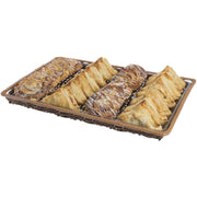 Two -Tone Beige Storage Basket- 18"L x 26"W x 2"H by HUBERT – Beige,Brown