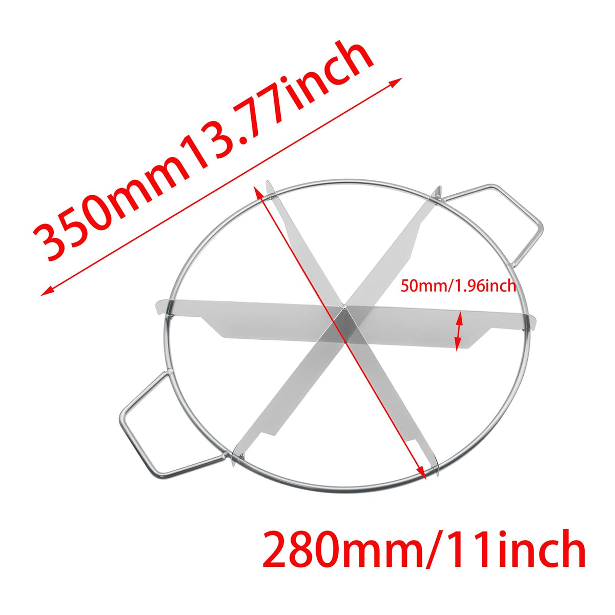 FDXGYH Pie Cutter, 6 Slice Stainless Steel, Silver