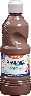 Prang Washable Tempera Paint, Brown, 16 Oz., 1 Count | Perfect for painting, art lessons, crafts and creative projects