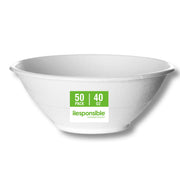Responsible Products 40 oz (50 Count) / Classic White / Casual Bowls