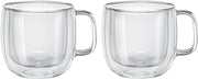 ZWILLING Sorrento Plus 2-pc Double-Wall Glass Cappuccino Mug Set,15-oz, 450ml