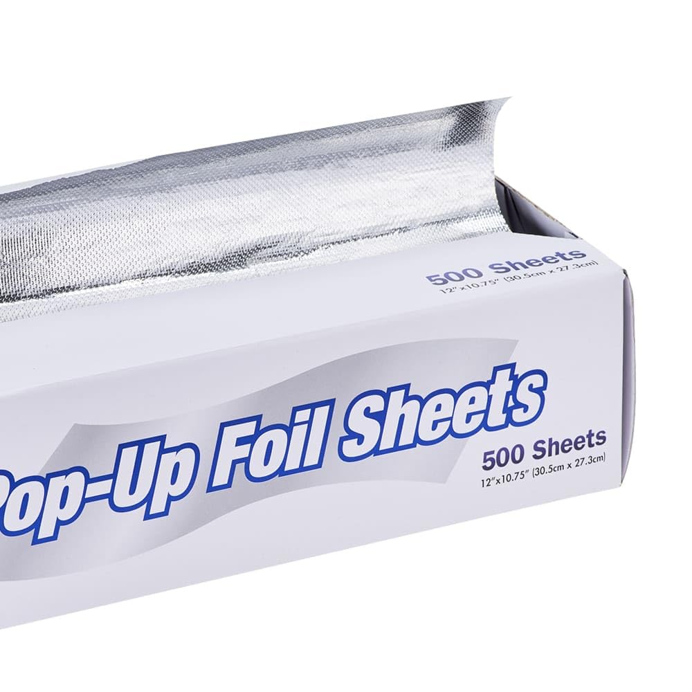 HFA 51210 12 x 10-3/4" Interfolded Foil Sheets - 3000/CS