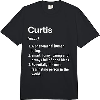 Curtis Name Definition Dictionary Comfort Colors Adult Heavyweight T-Shirt