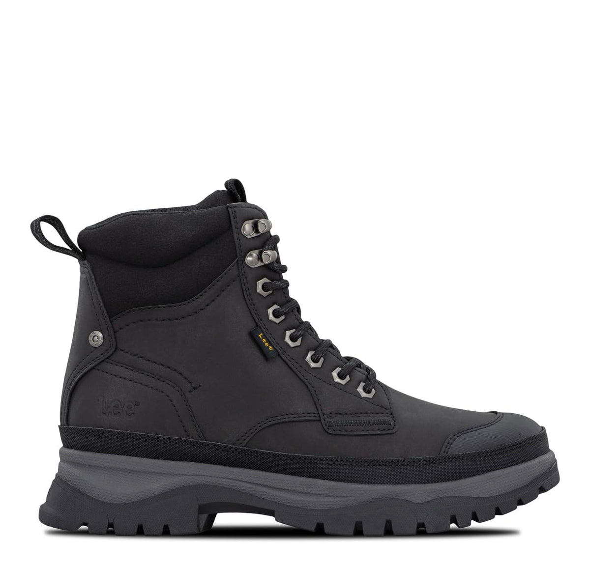Men's Denver Rugged Hiker Boot by Lee – 8, Black, Model M000256-001