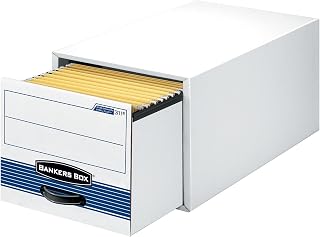 Bankers Box Stor/Drawer Steel Plus Drawer File, Legal Size, 23 1/4" x 15 1/2" x 10 3/8", 60% Recycled, Black/White