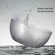 Qxbekmor Acrylic Serving Bowls, 118 oz, Clear, Set of 2
