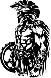 Spartan Warrior Metal Wall Art.WallArt Decor.Metal Outdoor Decor.12in