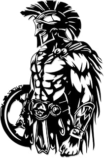 Spartan Warrior Metal Wall Art.WallArt Decor.Metal Outdoor Decor.12in