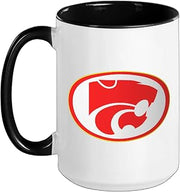 Carlisle High School Wildcats Ceramic Mug, Black/White, 15oz