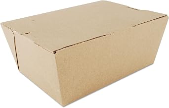 SCT ChampPak Carryout Boxes, 5 1/2" H x 7 3/4" W x 3 1/2" D, Brown, Pack of 160 Boxes