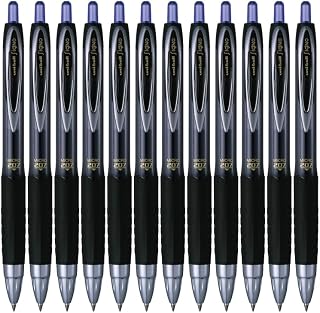 Uni-Ball Rollerball Gel Ink Signo UMN-207 MICRO Blue 0.5mm Box 12 Pcs