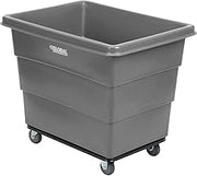 Global Industrial 12 Bushel Plastic Bulk Box Truck, Steel Base, Gray