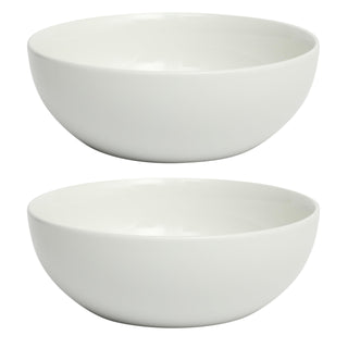 Gibson Home Porcelain Serving Bowls, 100 oz 10 Inch, White Set of 2