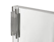 Token - Modern White & Stainless Steel Mirror by Limari Home – 43"L x 32"W, Stainless Steel, White, Model LIM-77560