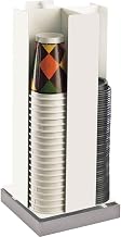 Cal-Mil 3001-55 Luxe Revolving Cup/Lid Organizer, 19" Height, 8.25" Width, 8.25" Length, Stainless Steel