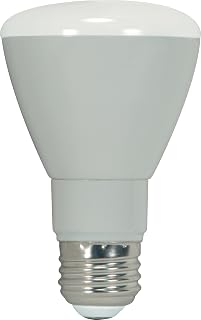 6 Pack Satco S9141 7 Watt Dimmable 3000K Warm White LED R20 Light Bulb - Medium Base (50w Equivalent)