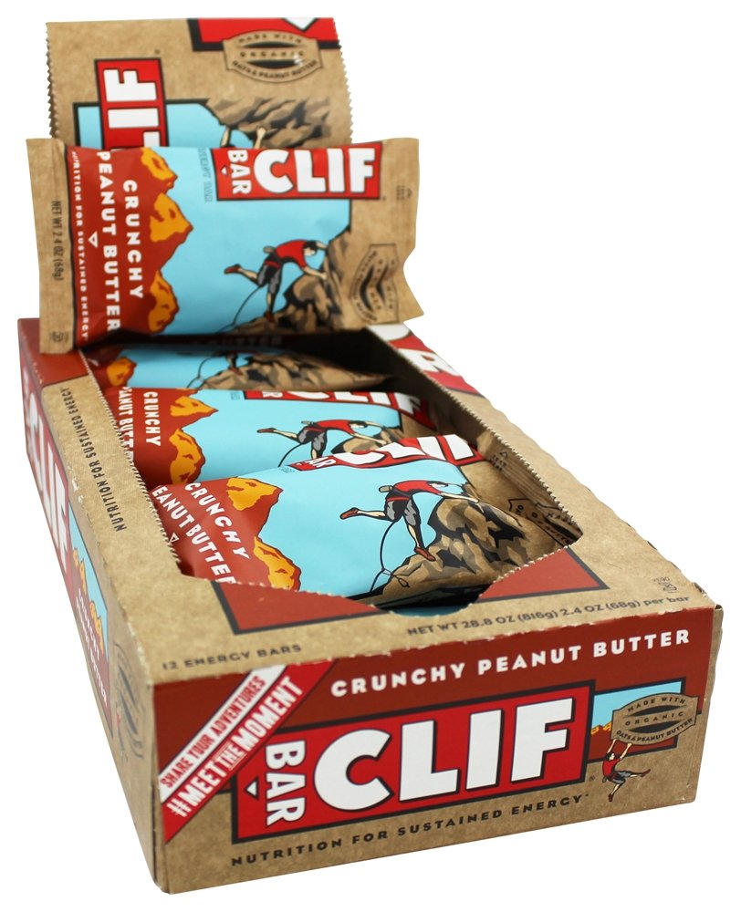 Energy Bar, Crunchy Peanut Butter, 2.4 Ounce, 12/Box, Sold As 1 Box by CLIF Bar – 1 Count (Pack of 1), Model 32501