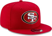 NFL 9FIFTY Snapback Team Color Adjustable Hat Cap One Size (US by New Era – One Size, Polyester, San Francisco 49ers - Red, Model New Era