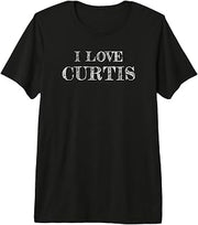 I Love Curtis, My Friend Curtis, Friendship Premium Tri-Blend T-Shirt