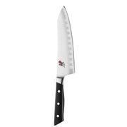 Rocking Santoku by MIYABI – 7", FC61 Fine Carbide Steel, Stainless Steel, Model 34018-183