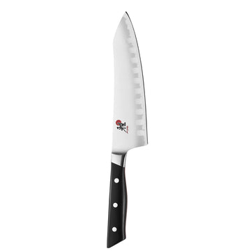 Rocking Santoku by MIYABI – 7", FC61 Fine Carbide Steel, Stainless Steel, Model 34018-183