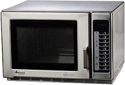 Amana RFS12TS Medium Duty Stainless Steel Commercial Microwave with Push Button Controls - 120V, 1200W