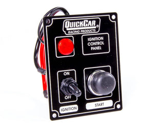Ignition Panel Blackw/Lights by QuickCar Racing Products – Stock, Black, Model 50-852