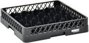 Vollrath Traex Black Plastic 25 Compartment Dishwashing Base Rack - 19 3/4"L x 19 3/4"W x 4"H