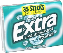 Extra Polar Ice Sugar Free Gum, 35 count per pack -- 48 per case.