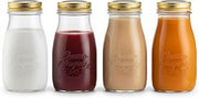 Bormioli Rocco Quattro Stagioni Bottle - ClearGold, 6.75 Oz, Set of 4