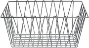 HUBERT Wire Display Basket Pastry Tray Bakery Basket Rectangular Nickel Powder-Coated Steel - 18" L x 12" W x 8" H