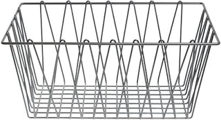 HUBERT Wire Display Basket Pastry Tray Bakery Basket Rectangular Nickel Powder-Coated Steel - 18" L x 12" W x 8" H