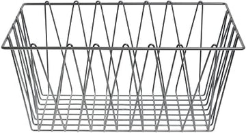 HUBERT Wire Display Basket Pastry Tray Bakery Basket Rectangular Nickel Powder-Coated Steel - 18" L x 12" W x 8" H