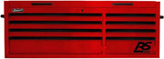 Homak RS Pro, 54in. RS PRO 8 DWR TOP Chest with Outlet-RED, Width 54 in, Height 21.375 in, Color Red, Model# RD02065800
