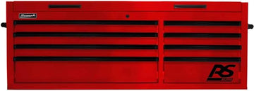 Homak RS Pro, 54in. RS PRO 8 DWR TOP Chest with Outlet-RED, Width 54 in, Height 21.375 in, Color Red, Model# RD02065800