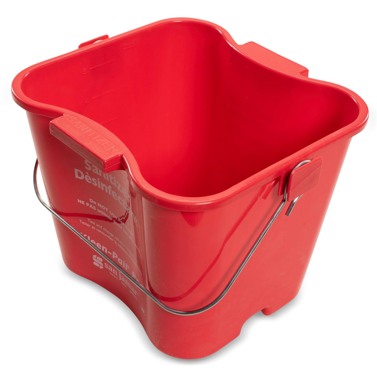 San Jamar 3 Quarts / Red / 1 Pails