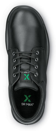 Mens Black MaxTrax Soft Toe SRO Oxford 10.0 M by SR Max – 10, Polyurethane, Black, Model Marshall II