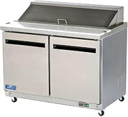 Arctic Air AMT48R 48.25 Inch 2-Door Mega Top Refrigerated Sandwich/Salad Prep Table With Refrigerated Base, 115v
