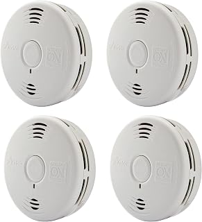 Kidde Smoke & Carbon Monoxide Detector Combo, 10-Year Battery, Replacement Alert, 4 Count (Pack of 1)