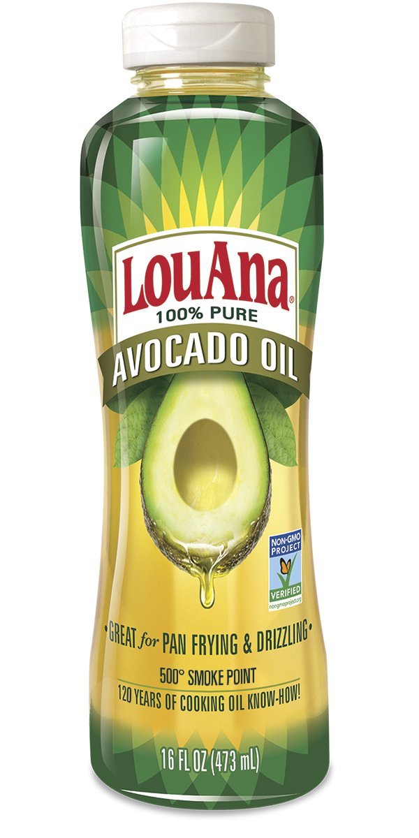 100% Pure AVOCADO OIL (1-Bottle) (Net wt 16 oz) by LouAna – 16 oz