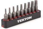 TEKTON 1/4 Inch Star Bit Set, 9-Piece | DZT93001