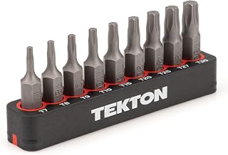 TEKTON 1/4 Inch Star Bit Set, 9-Piece | DZT93001