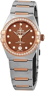 Omega Constellation Automatic Diamond Brown Dial Ladies Watch 131.25.29.20.63.001