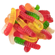 Albanese Mini Assorted Fruit Gummi Worms by T.R. Toppers – 80 Ounce, Pack of 4