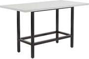 Global Industrial Standing Height Table with Power, Laminate, Gray, 72" L x 36" W x 42" H