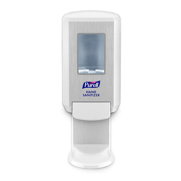 CS4 Manual Hand Sanitizer Dispenser by Purell – 1200 mL, Durable ABS Plastic (recycling code number 7)., White, Model 5121-01