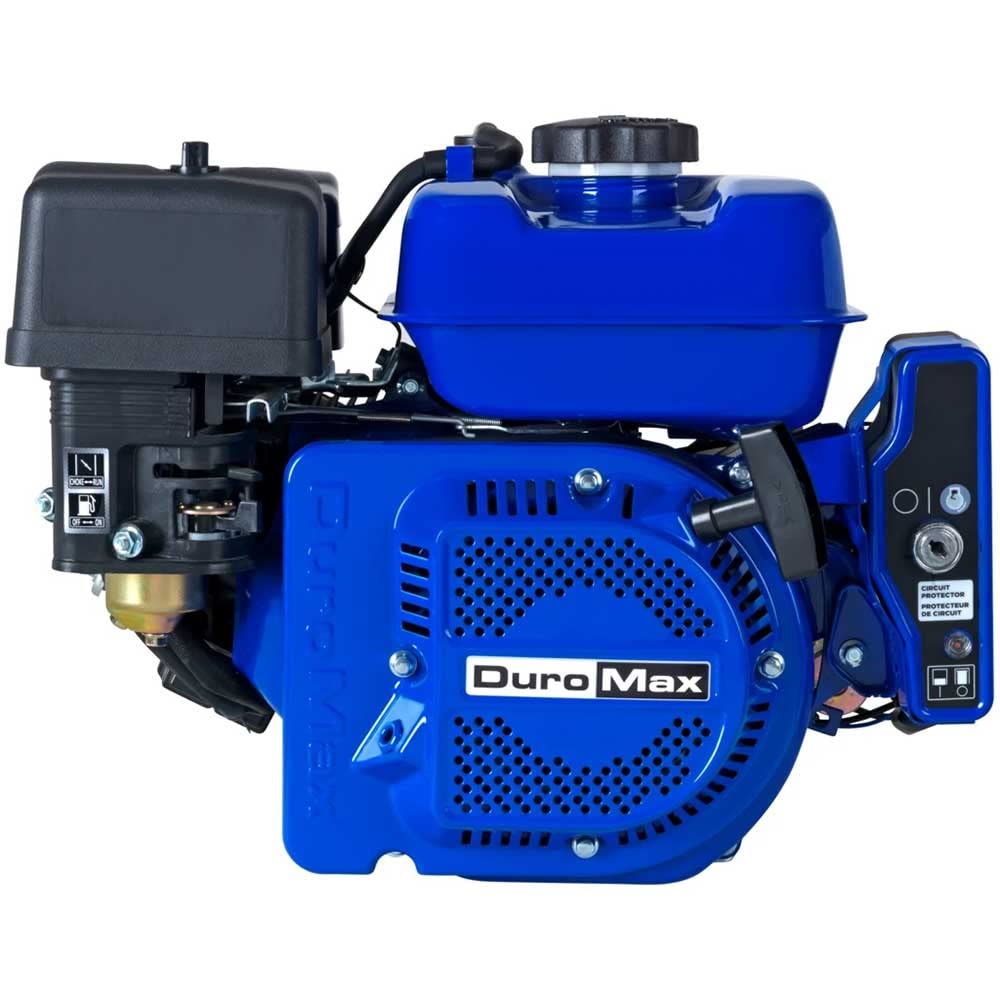 208cc Electric Start Gas Powered by DuroMax – XP7HPE, Cast Iron, Blue, Model XP7HPE